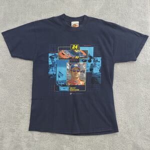 Jeff Gordon T-Shirt Graphic Racing Dupont XL Blue 2005 Winners Circle 24